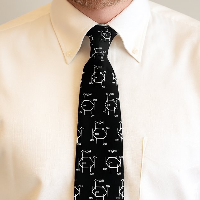 Cravate Glucose Molecule Chimie Science Thème (Glucose Molecule Chemistry Science Themed Neck Tie)