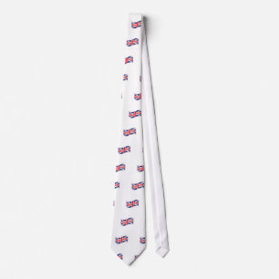 Cravate God Save the Queen avec Union Jack