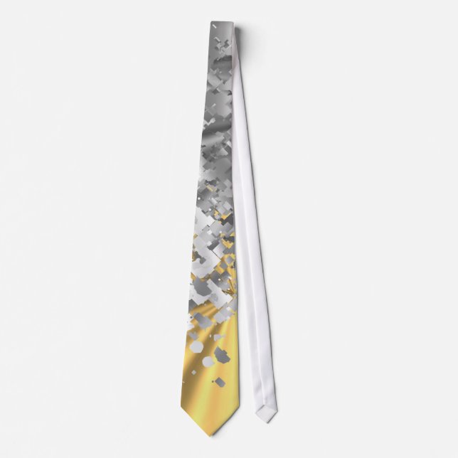 Cravate Gold et fausse parties scintillant personnalisée (Devant)