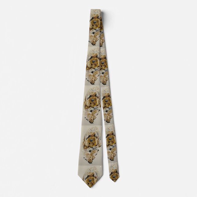 Cravate Golden Cockapoo tie (Devant)