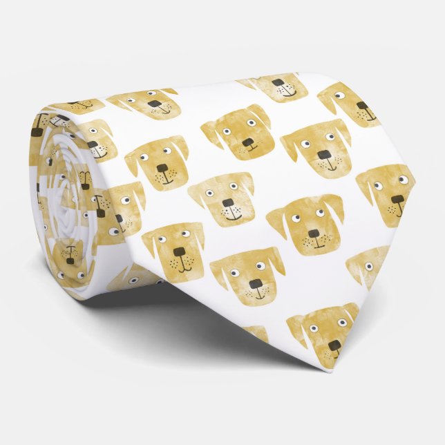 Cravate Golden Labrador Retriever Chien Cute Motif (Roulé)