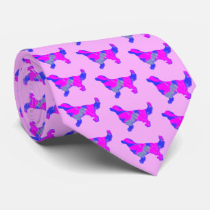 Cravate Golden Retriever Chien rose Silhouette rose Cou ro