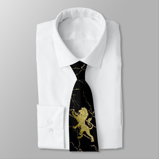 Cravate Golden Royal Lion (Attaché)