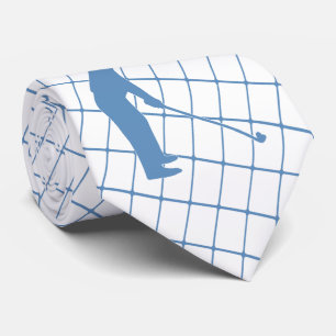 Cravate Golf Blue Silhouette Golf et Golf Club 2