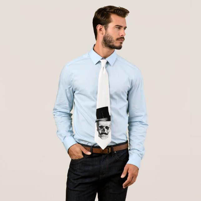 Cravate Gothique Steampunk mariage (En situation)