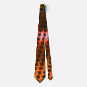 Cravate GOTHIQUE SUN CELTIC KNOT Orange Gem