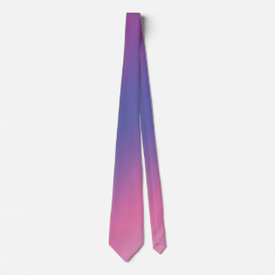 Cravate gradient bleu pourpre rose élégant d'ombre coloré