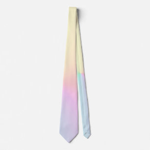 Cravate Gradient doux Ombre rose jaune pastel esthétique