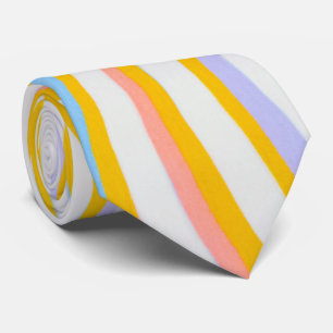 Cravate Grandes bandes ondulées colorées