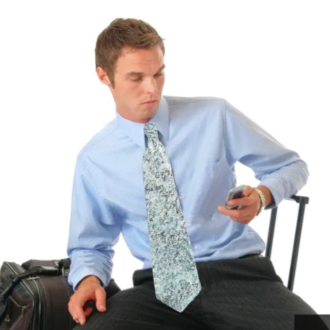 Cravate Granite vieilli (This Aged Granite design, gives a textural look, to this neck tie!)