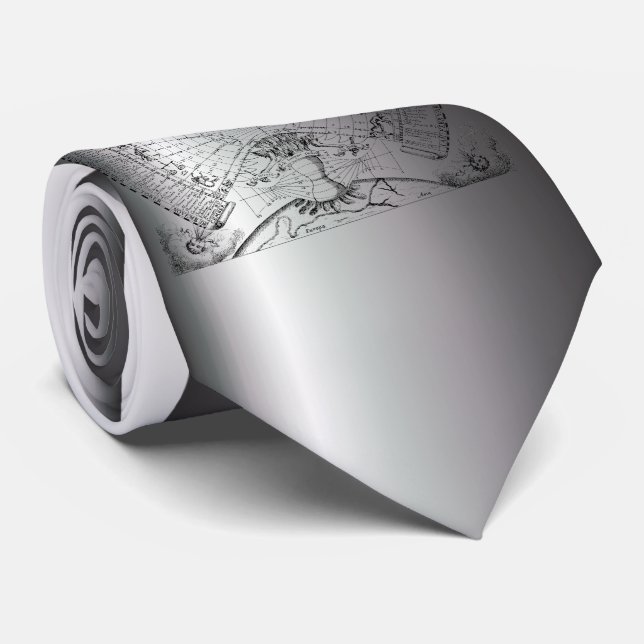 Cravate Graphique d'astrologie zodiaque (Roulé)