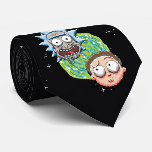 Cravate Graphique du portail Pixelverse Rick and Morty