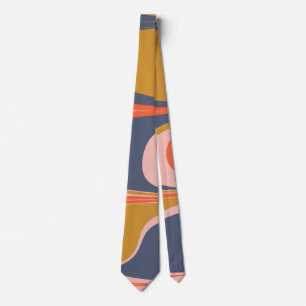 Cravate Gras Abstrait Marbré Gras Design dans les couleurs
