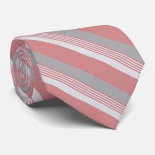 Cravate Gratté rose et argent