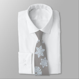 Cravate Gray de Noël blanc glacé glacé glacial