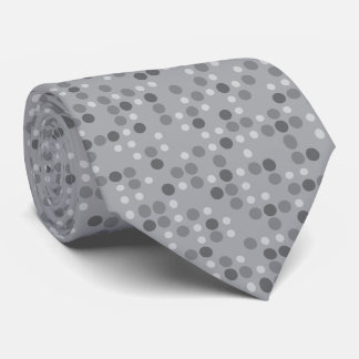 Cravate Gray Polka Dots