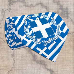 Cravate Grèce Cravates, mode Drapeau grec