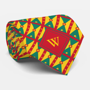 Cravate GRENADA Christian Scripture J3:16 Monogramme