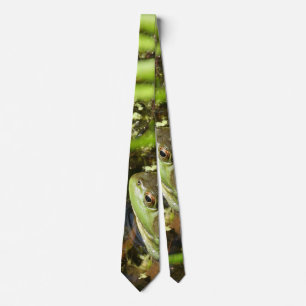 Cravate Grenouille verte
