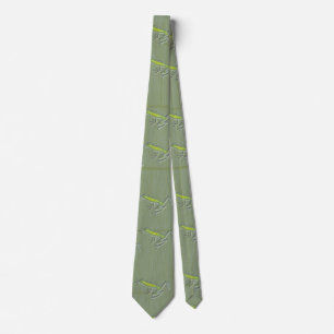Cravate grenouilles en vert