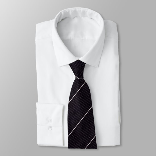 Cravate Gris charbon / anthracite (Attaché)