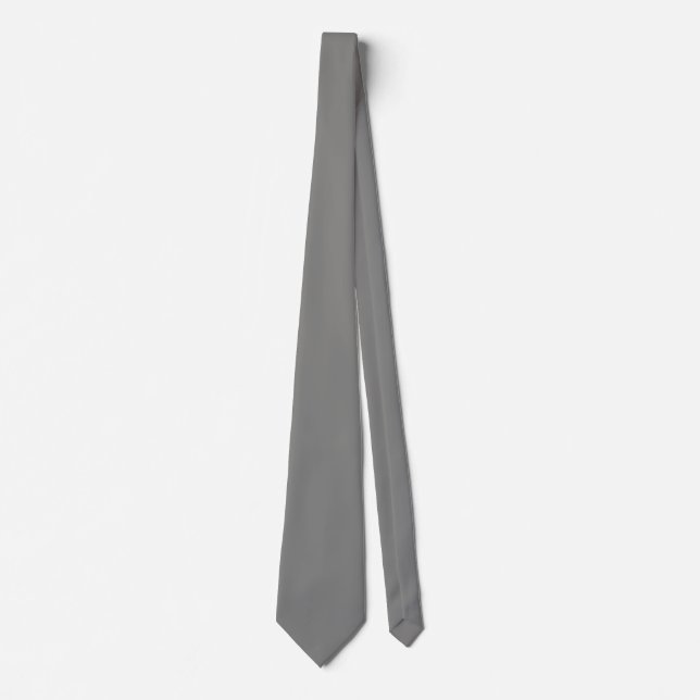 Cravate Gris de cuisse (couleur solide) (Devant)