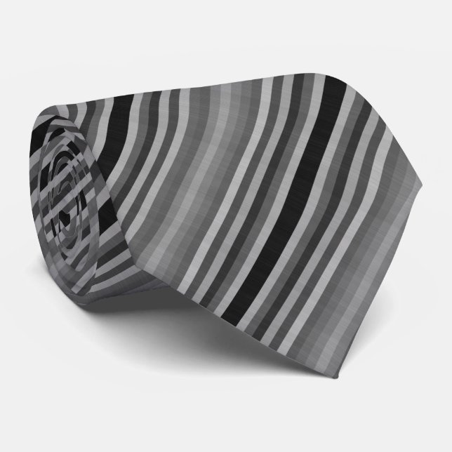 Cravate Gris Gris Gris Gris Noir Gris Gris (Roulé)