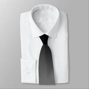 Cravate Gris moderne noir et argent