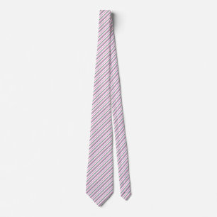 Cravate Gris, rose et blanc