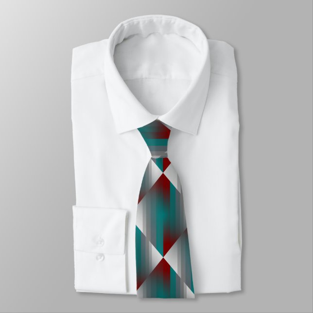 Cravate Gris turquoise de Bourgogne (Attaché)