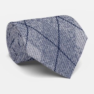 cravate grise de perle à motifs de losanges