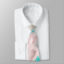 Groomsmen Color Block Rose Gold Blush Aqua