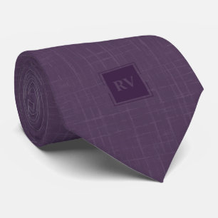 Cravate Groomsmen violet classique