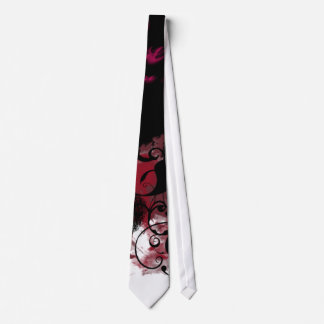Cravate Grunge florale