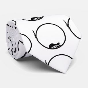 Cravate Guitare électrique minimaliste