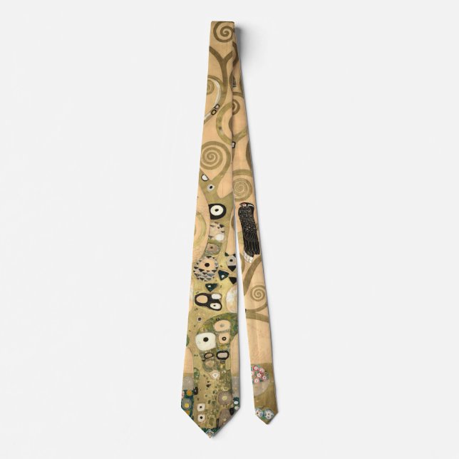Cravate Gustav Klimt - L'Arbre de Vie, La Frieze Stoclet (Devant)