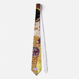 Cravate Gustav Klimt - Le baiser - Art Nouveau Vintage