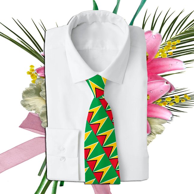 Cravate Guyana Cravates, mode Guyana Drapeau, affaires (Créateur téléchargé)