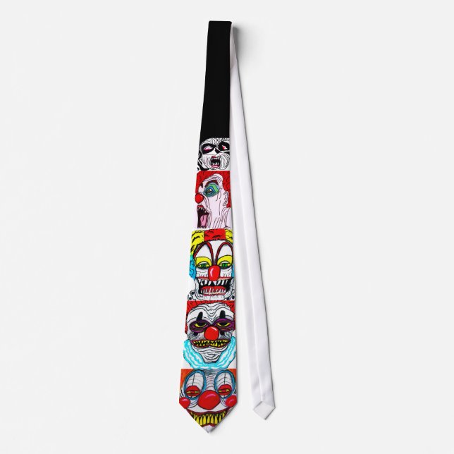 Cravate HALLOWEEN MONSTER CLOWNS (Devant)
