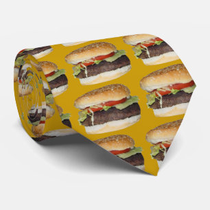 Cravate Hamburger VARIABLE d'OPUS sur la moutarde