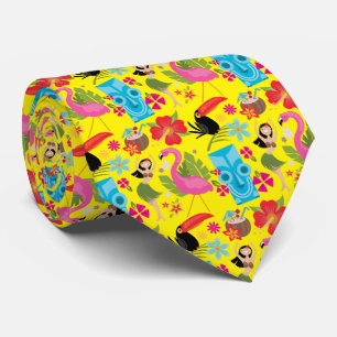 Cravate Hawaiian Luau Tiki