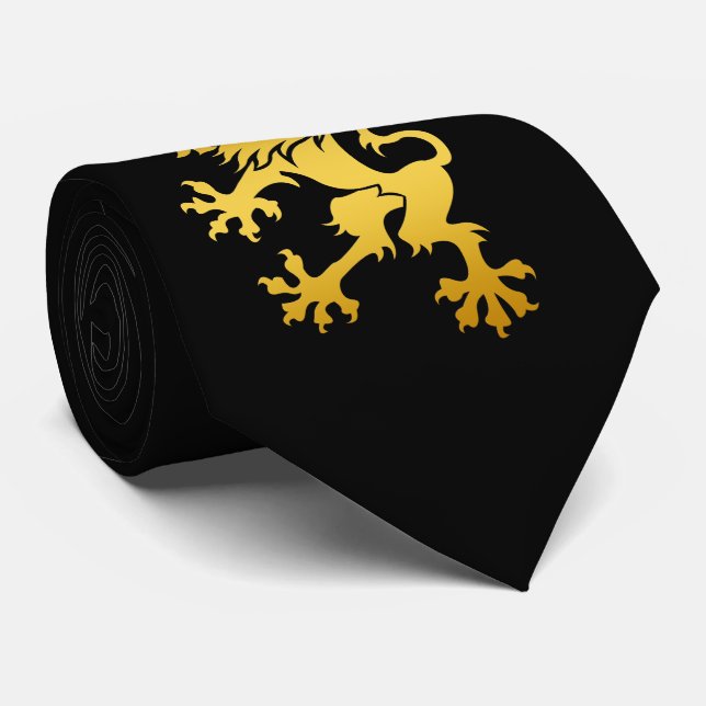 Cravate héraldique d'or de lion (Roulé)