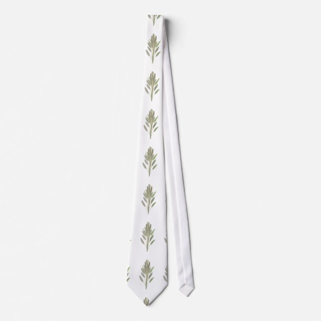 Cravate Herbe de Sage plante verdure botanique Cuisine (Devant)