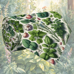 Cravate Herbes fraîches de jardin Chemise de cuisine pou