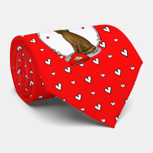 Cravate Heureuse Sainte-Valentin Be Mine Irish Setter (rou