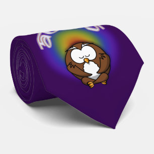 Cravate hibou du yoga