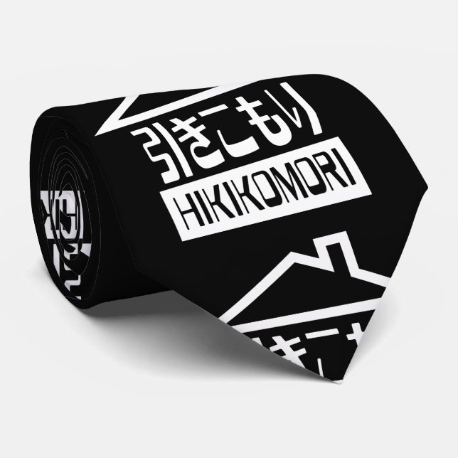 Cravate Hikikomori 引 き こ も り Japonais (Roulé)