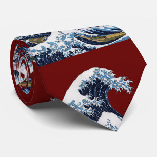 Cravate Hokusai, La Grande Vague au large de Kanagawa ク タ