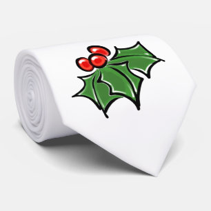 Cravate Holly Feuilles, Holly baies, fun vacances botaniqu