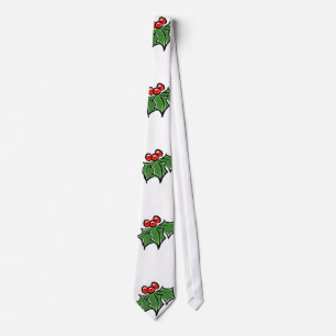 Cravate Holly Feuilles, Holly baies, fun vacances botaniqu